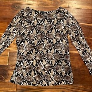 Mario Serrano snakeskin top